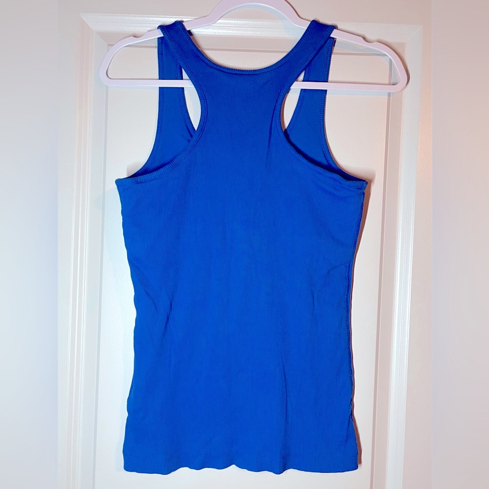 SOLD Nike | Ribbed Racerback Tank with Shelf Bra Size Large - Picture 2 of 5
